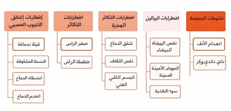 الشكل 1: مخطط للاضطرابات المختلفة ذات البداية المبكرة