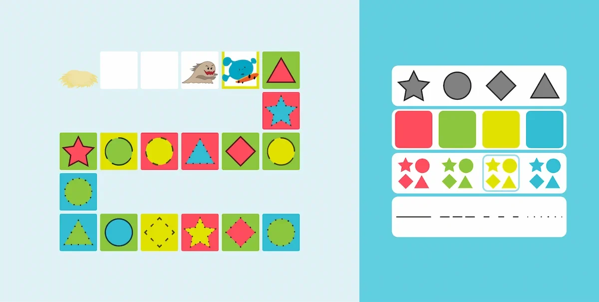 أنشطة NeuronUP - الهروب من الوحش - المستوى الصعب