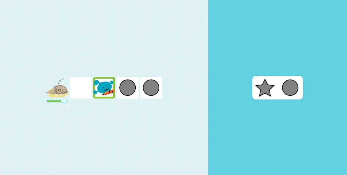 أنشطة NeuronUP - اهرب من الوحش - المستوى السهل