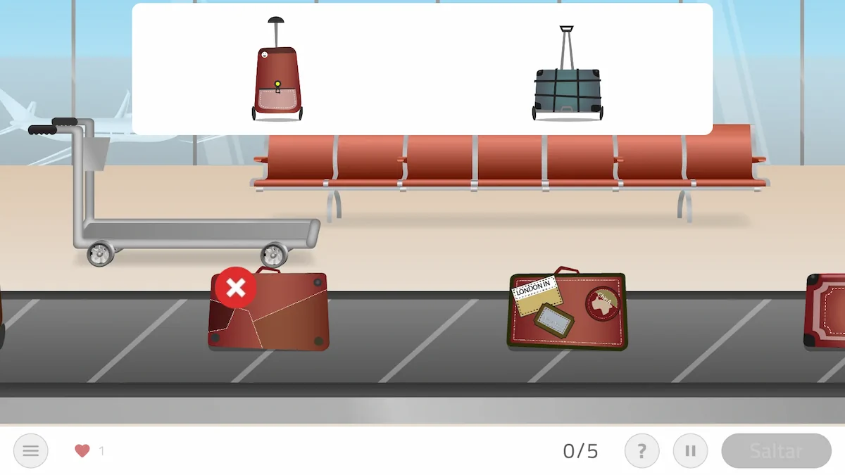 أنشطة NeuronUP - اجمع أمتعتك