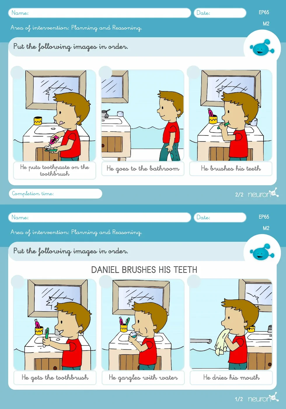 NeuronUP Activities - Step by Step - Paper
