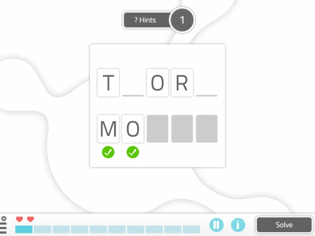 NeuronUP Activities - Word Scramble