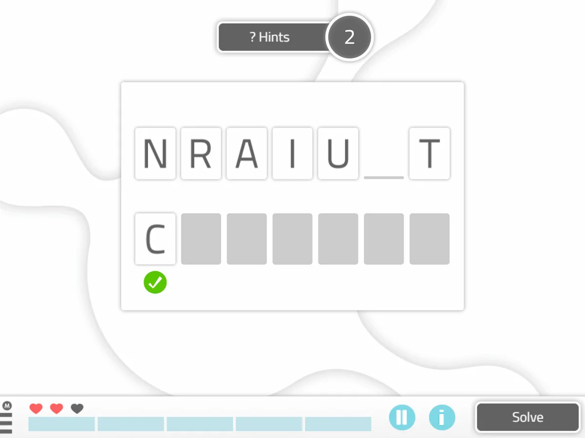 نشاط NeuronUP «حروف مبعثرة» NeuronUP Activities - Word Scramble