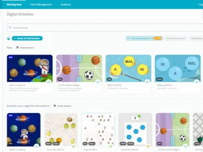 NeuronUP platform interface