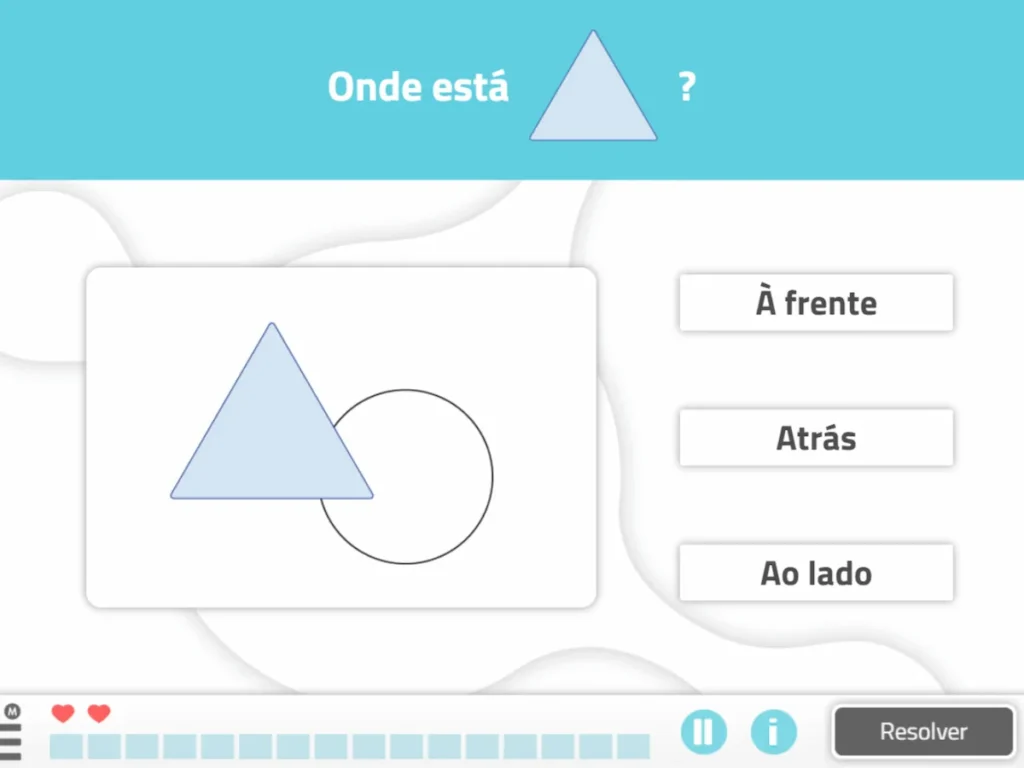 NeuronUP Atividades - Na frente ou atrás