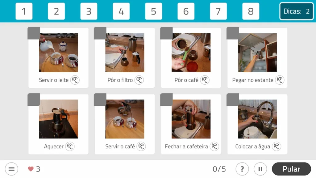 "<yoastmark Atividade da NeuronUP - Ordenar passos de atividades (Imagens)