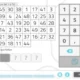 Interface do NeuronUP: grade 7×7 com números 1–50 e lacunas; painel de seleção à direita.