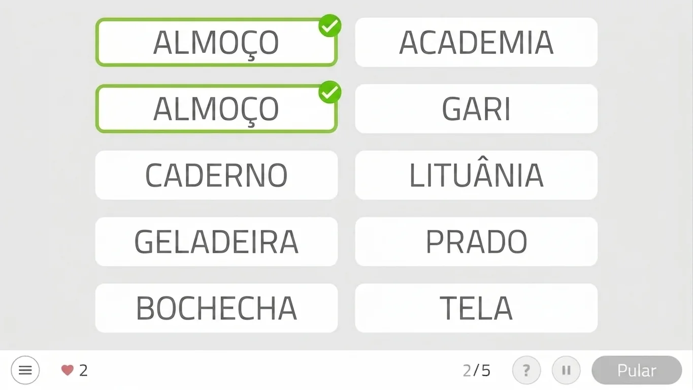 Atividade da NeuronUP - Palavras repetidas