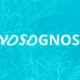 Palavra ANOSOGNOSIA em tipografia moderna sobre fundo azul claro, design abstrato que sugere confusão.