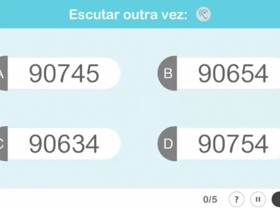 Atividade da NeuronUP Qual número você ouve?