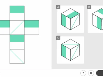 Atividade da NeuronUP Reconstrução mental de cubos