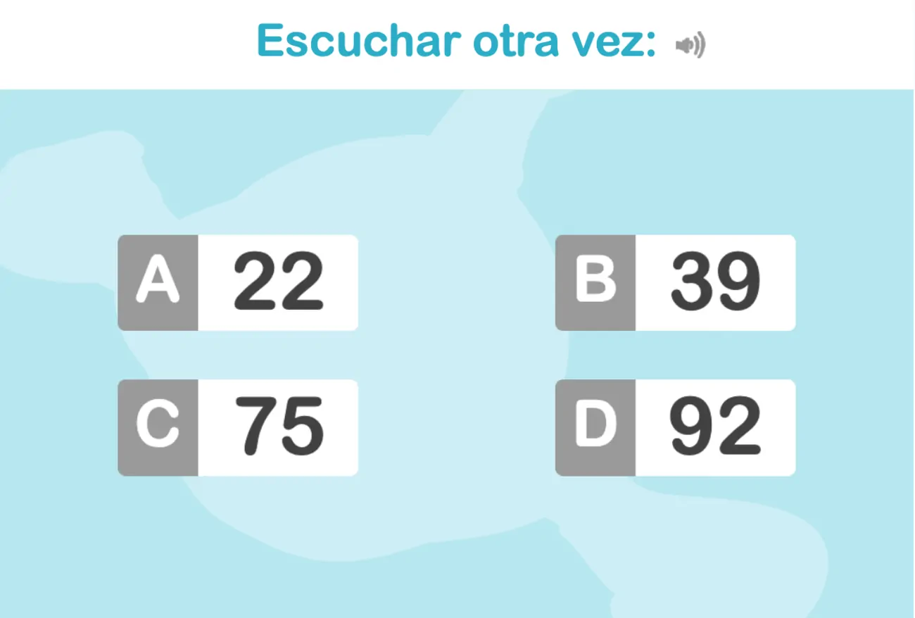 Ficha para trabalhar a discriminação em crianças: Que número você ouve?