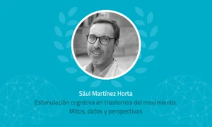 O neuropsicólogo Saül Martínez Horta dá uma ponência sobre estimulação cognitiva em transtornos do movimento