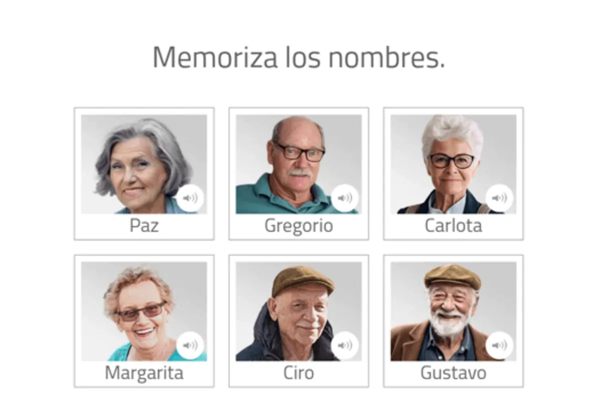 Jogo para lembrar os nomes