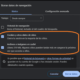 Janela de configuração do navegador com opções para apagar cookies e dados de sites e arquivos em cache, e um botão para confirmar a ação.