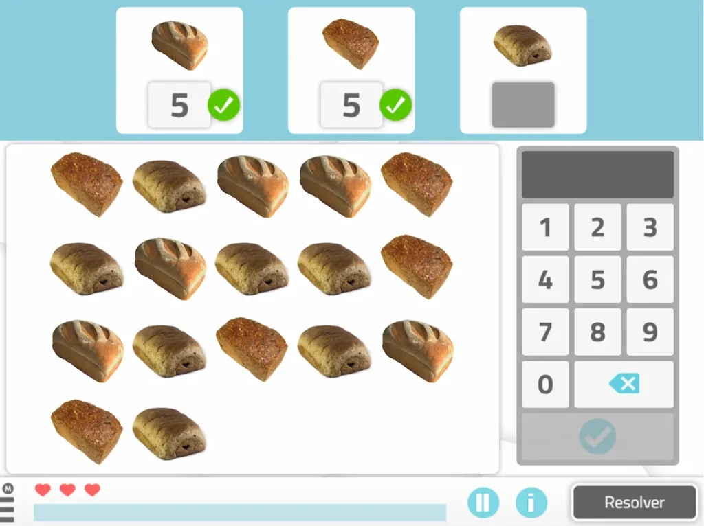 Atividade: Contagem de estímulos por tipo