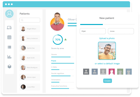 Patient manager on NeuronUP