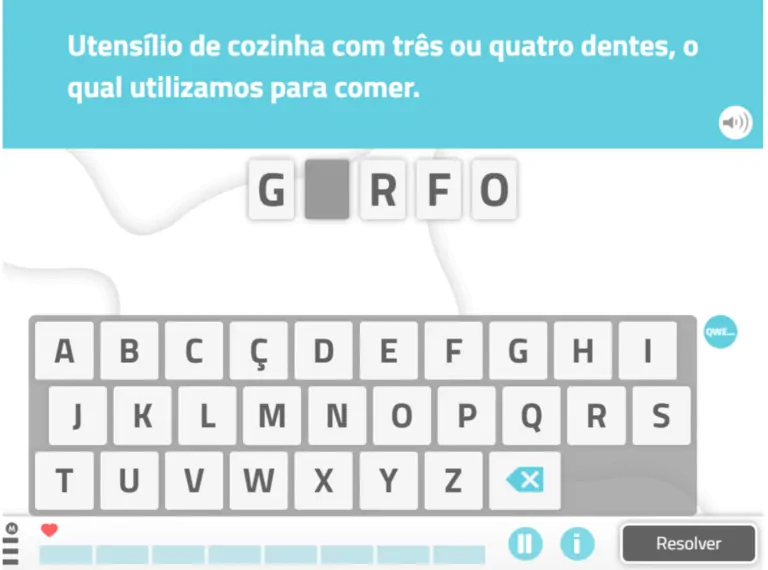 Atividade para trabalhar o volabulário em adultos Encontre palavra pela sua definição.