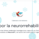 Captura de tela do cabeçalho do post, calendário do Advento de neurorehabilitação com flocos de neve.