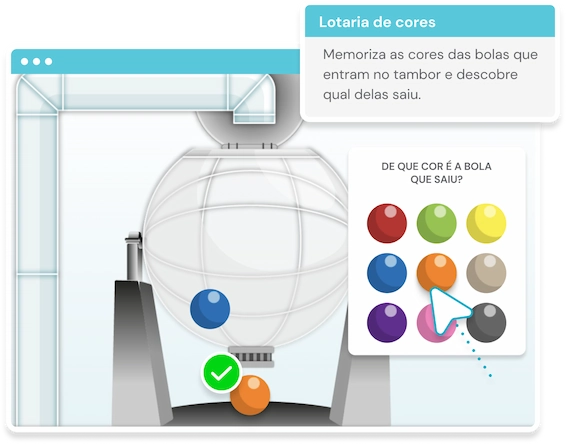 NeuronUP Jogo - Loteria de cores