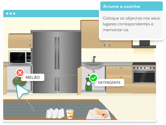 NeuronUP Jogos-Arrume a cozinha