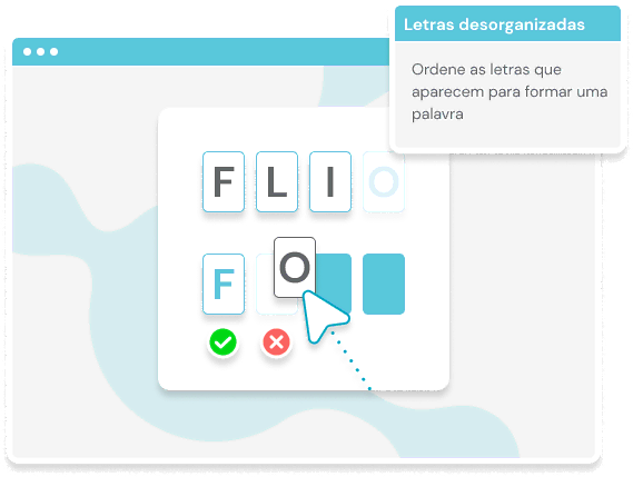 NeuronUP Jogos - Letras desorganizadas