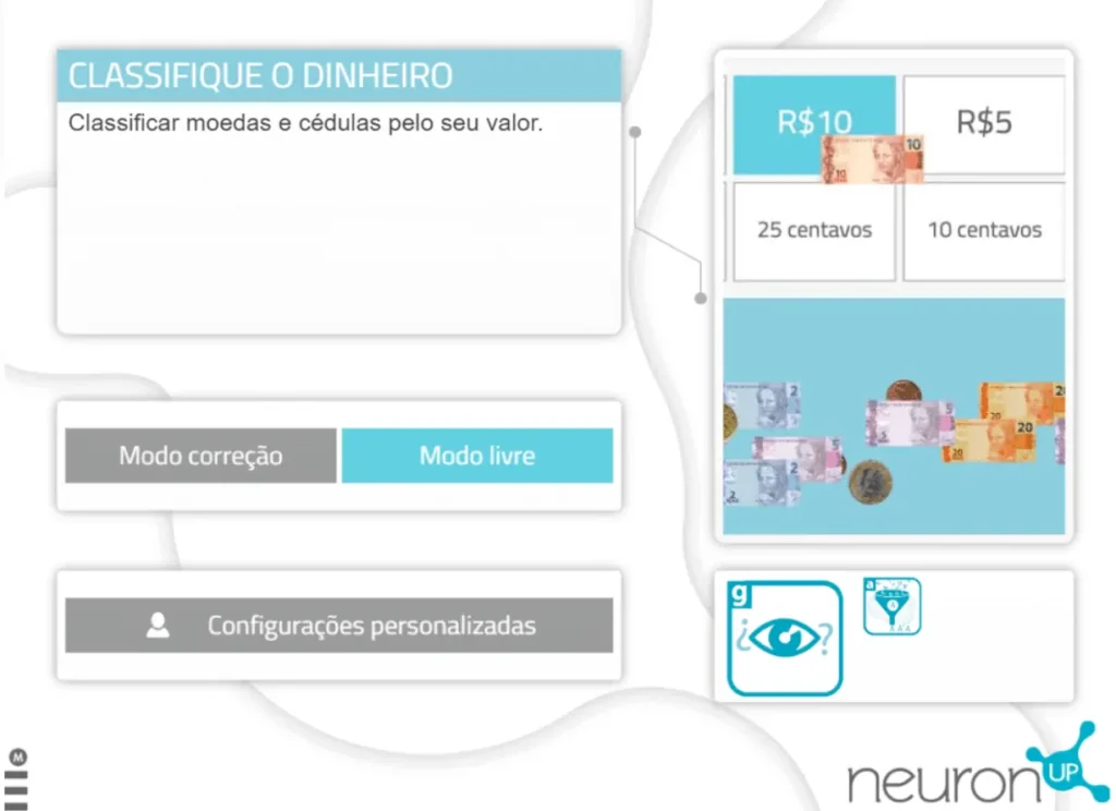 Personalizar as actividades do NeuronUP