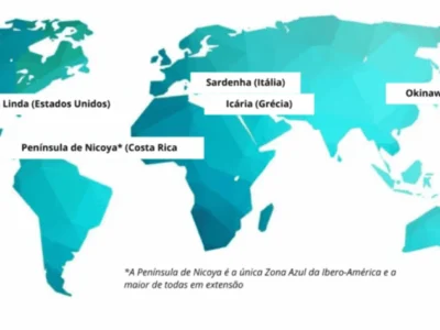 Localização global das zonas azuis (adaptada) https://universidadesazules.org/zona-azul/