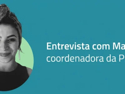Design gráfico com fundo sólido; foto à esquerda de uma mulher com lenço e texto à direita: Entrevista com Mar Piquer, coordenadora do PsicoNED.