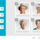 Seis retratos de homens idosos, com as letras A–F e nomes à esquerda, para treinar memória episódica no NeuronUP.