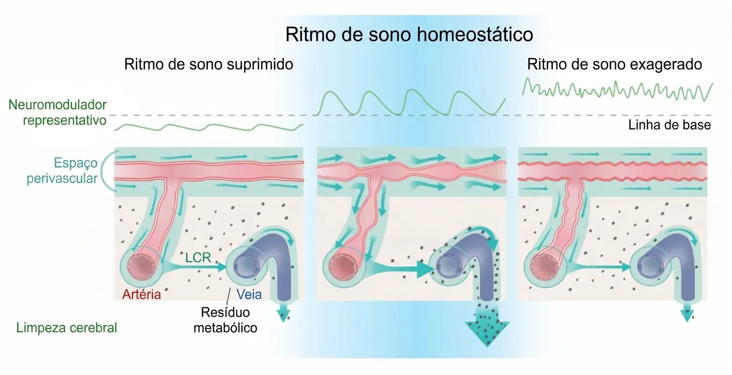 Oscilações do sono e limpeza cerebral
