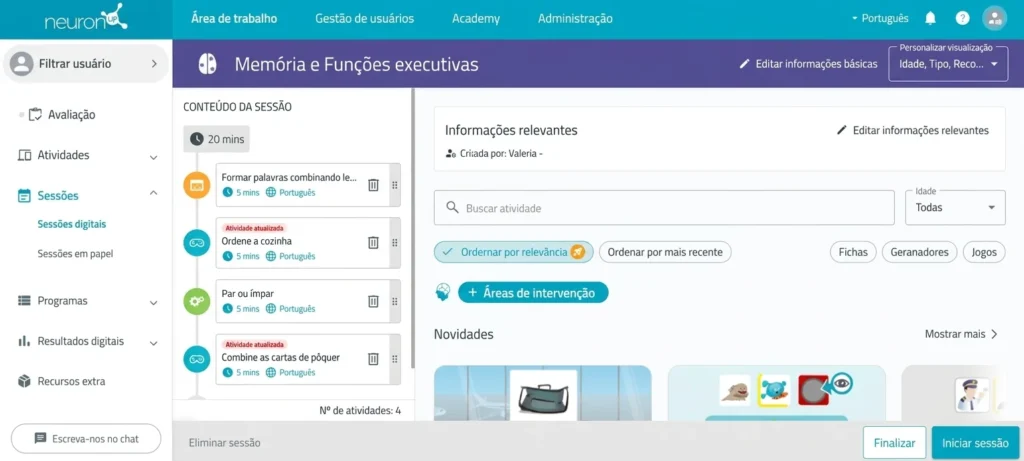 Revise e edite a proposta – NeuronUP