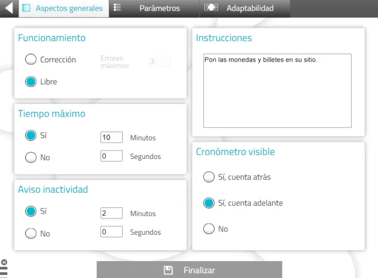 Personalizar los aspectos generales en las actividades de NeuronUP
