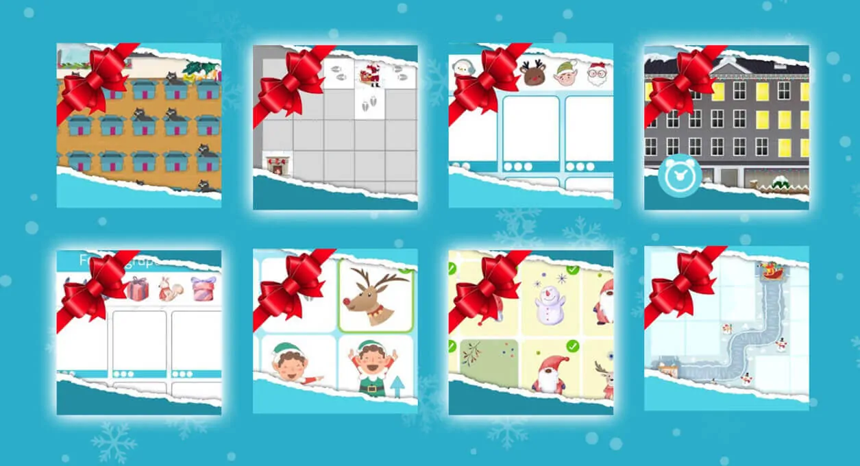 Weihnachtliche Übungen zur kognitiven Stimulation für die Online-Arbeit