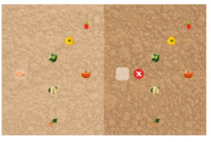 Aktivität von NeuronUP Der Garten des Nachbarn, verwendet im kognitiven Interventionsprogramm für Personen mit dem Williams-Syndrom