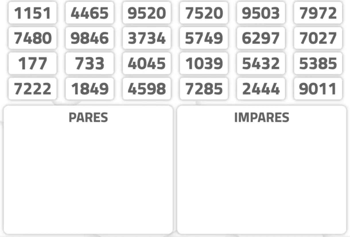 Generator zur Förderung des semantischen Gedächtnisses bei Erwachsenen: Gerade oder ungerade
