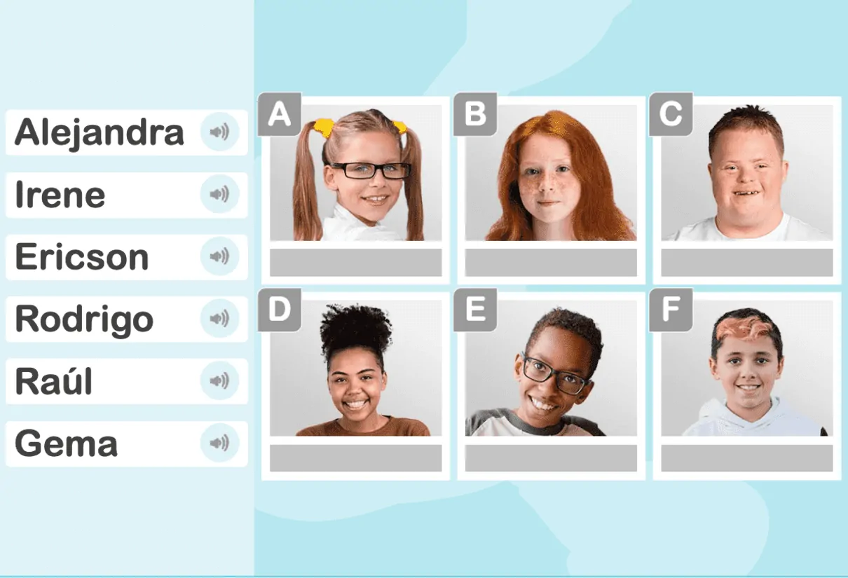 Spiel zur Förderung des episodischen Gedächtnisses bei Kindern: Lerne die Namen