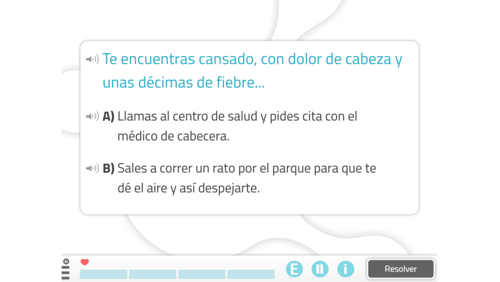 Handeln in Situationen Aktivität von NeuronUP