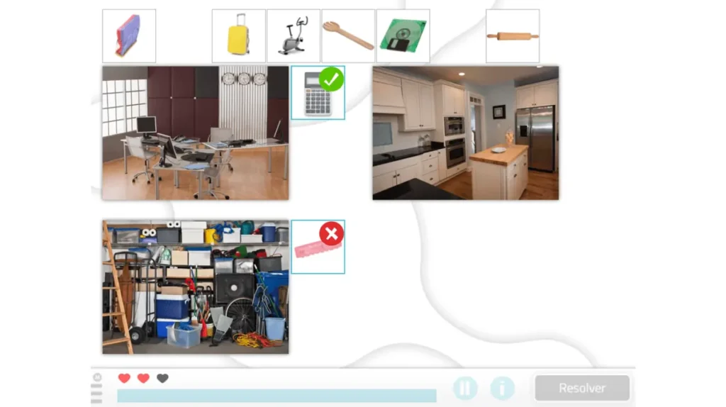 NeuronUP-Karten zur Förderung der räumlichen Orientierung bei Kindern: Ordne das Haus.