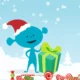 Screenshot der Weihnachtsaktivität „Die verlorenen Geschenke“ in NeuronUP mit sichtbarer Benutzeroberfläche und sichtbaren Spielelementen.