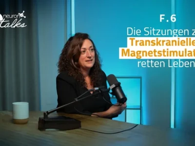 Cover von NeuronUP Talks, Folge 6 (Staffel 2), mit Elena Muñoz Marrón; Lektüre zur Hirnstimulation.