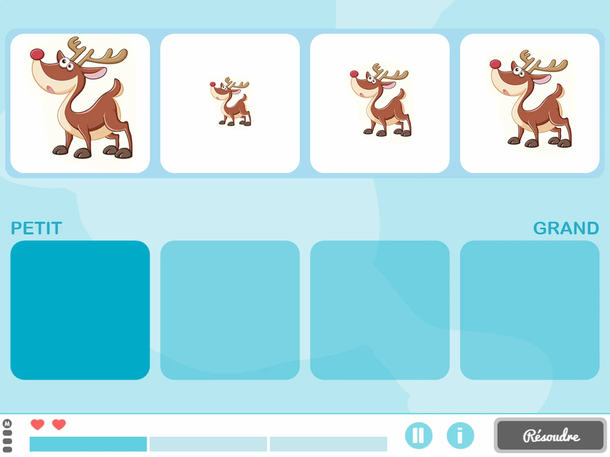 NeuronUP Jeux - Du plus petit au plus grand
