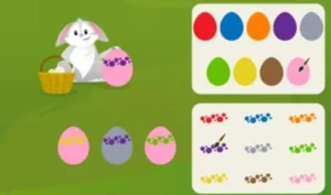 Jeu de Semaine Sainte pour enfants de NeuronUP Oeufs de Pâques