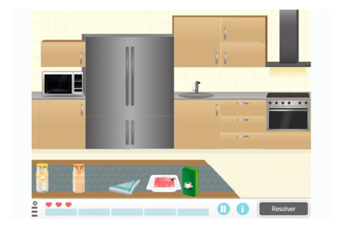 activité de la vie quotidienne de NeuronUP Organise la cuisine