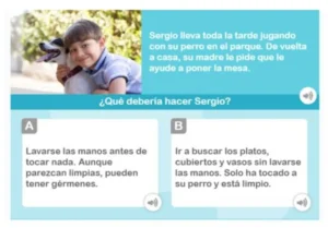 Fiche de cognition sociale pour enseigner aux enfants à se comporter