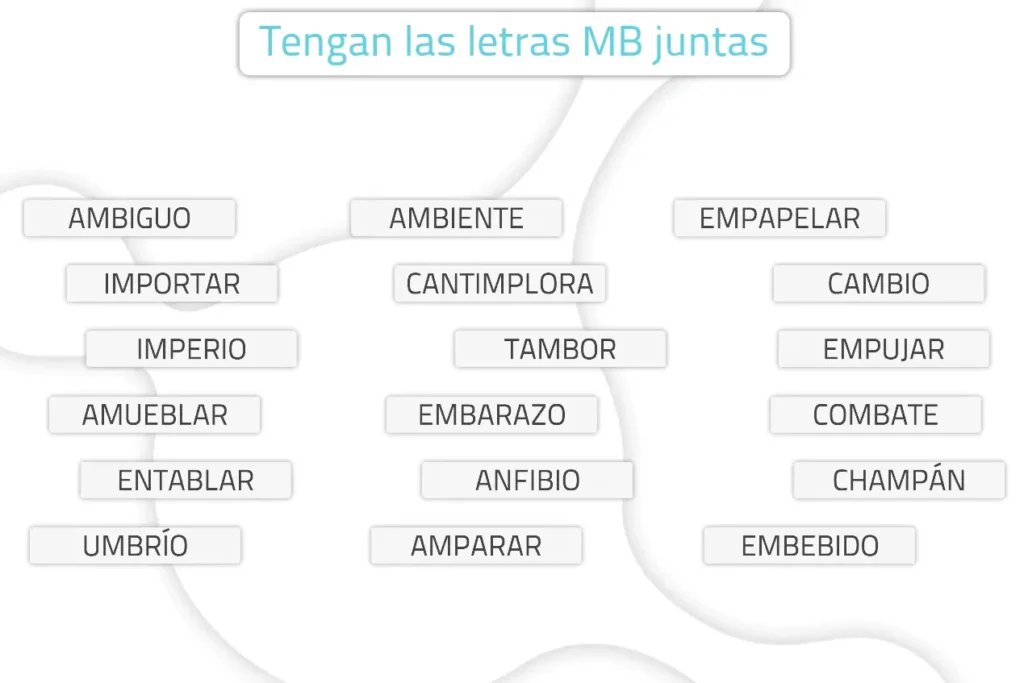 exercices mémoire adultes à imprimer Ficha de estimulación cognitiva para adultos que propone encontrar letras MB en palabras; en dos columnas y con encabezado.