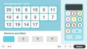 Activité de NeuronUP Le numéro manquant