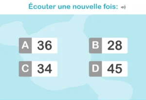 Fiche pour travailler sur la discrimination chez les enfants : Quel nombre entends-tu ?