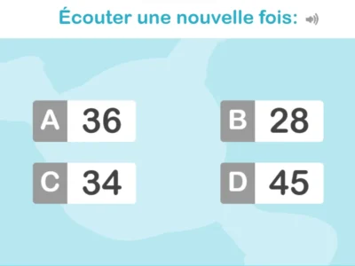 Fiche pour travailler sur la discrimination chez les enfants : Quel nombre entends-tu ?