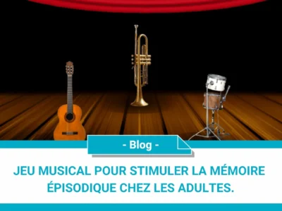 Jeu musical pour stimuler la mémoire épisodique chez les adultes.